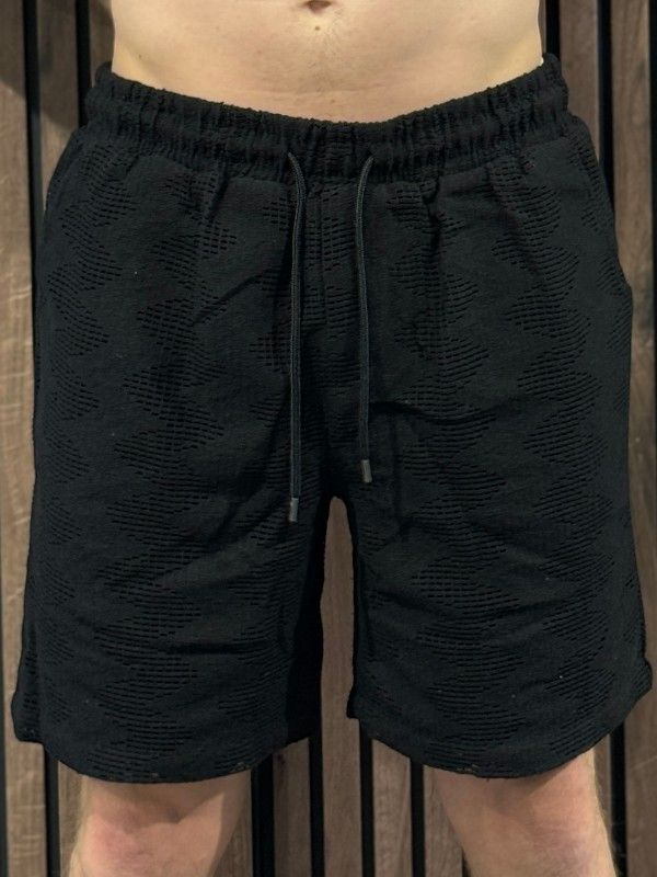 Guess - Lattice Knit Short - Zwart