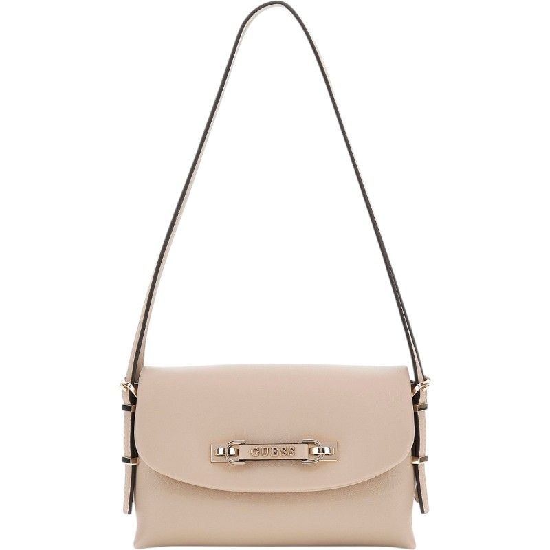Guess - Lefia Flap Shoulder Bag - Beige