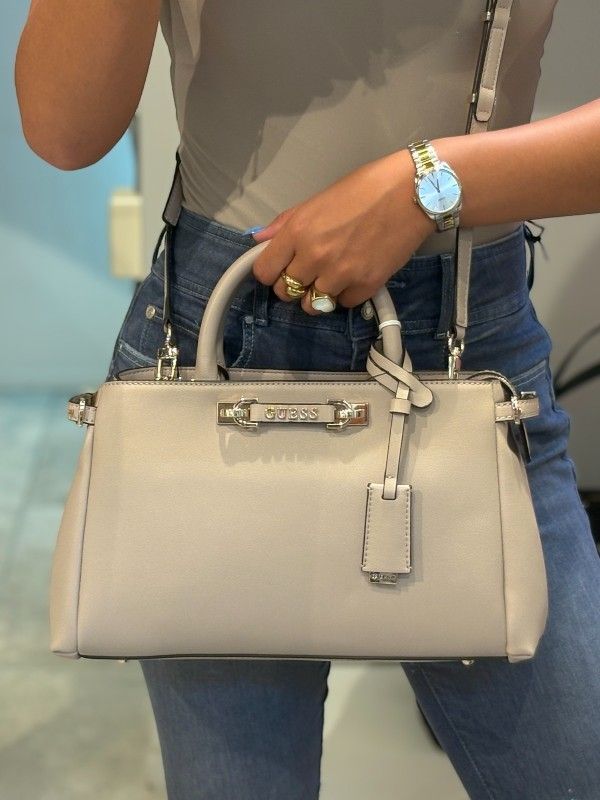 Guess - Lefia Luxury Satchel - Beige