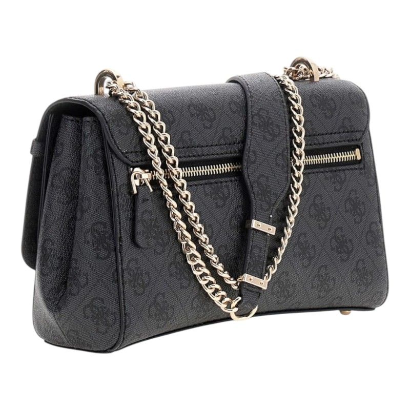 Guess - Leona Logo Convrtbl Xbody Flap - Zwart