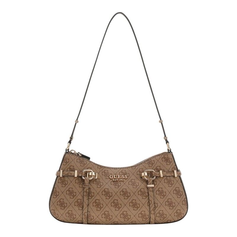 Guess - Leona Logo Shoulder Bag - Bruin
