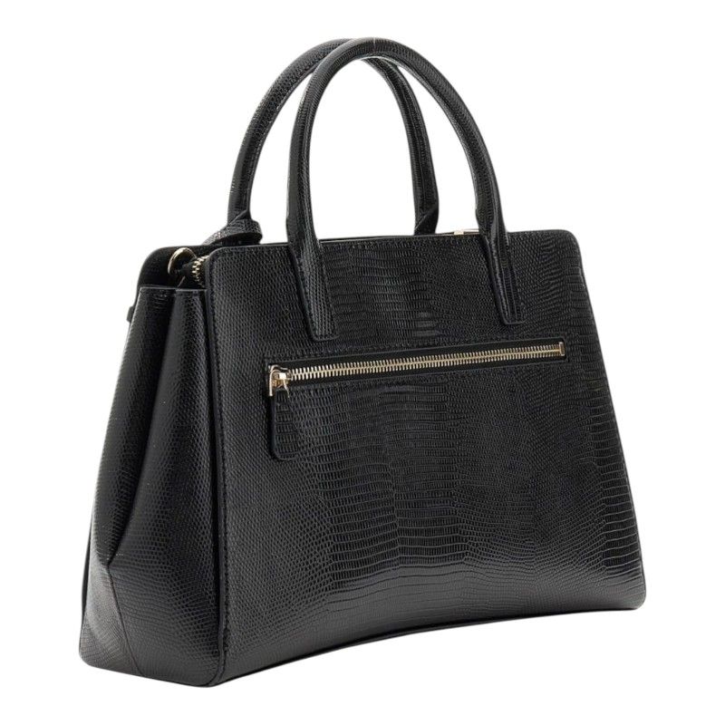 Guess - Leona Multi Comp Satchel - Zwart