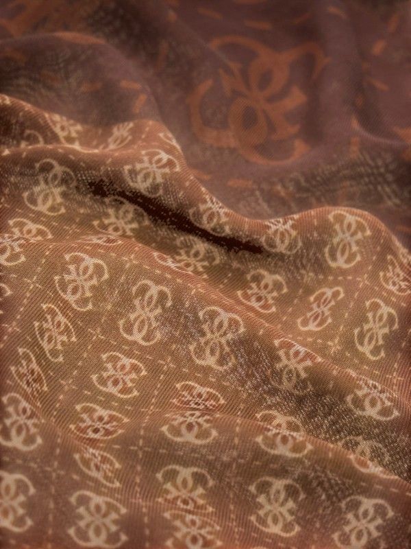 Guess - Lindsey Printed Kefiah 120X120 - Bruin