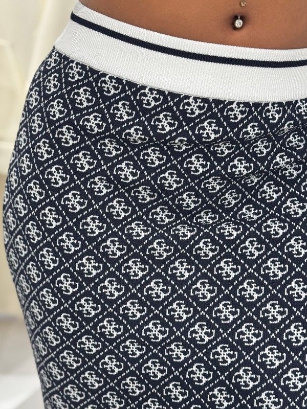 Guess - Lise 4G Logo SWTR Skirt - Blauw