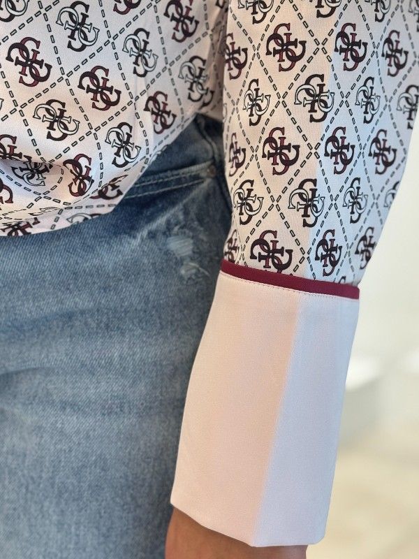 Guess - Ls Alexandra Shirt - Roze