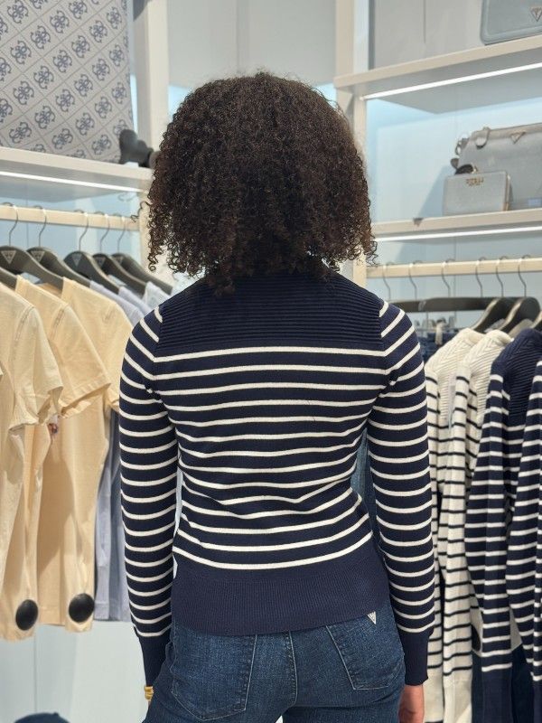 Guess - Ls Cn Helen Swtr - Blauw