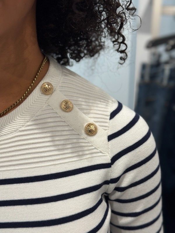 Guess - Ls Cn Helen Swtr - Wit