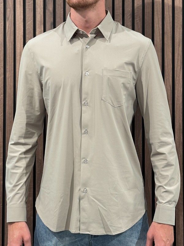Guess - Ls Sunset Tech Shirt - Groen