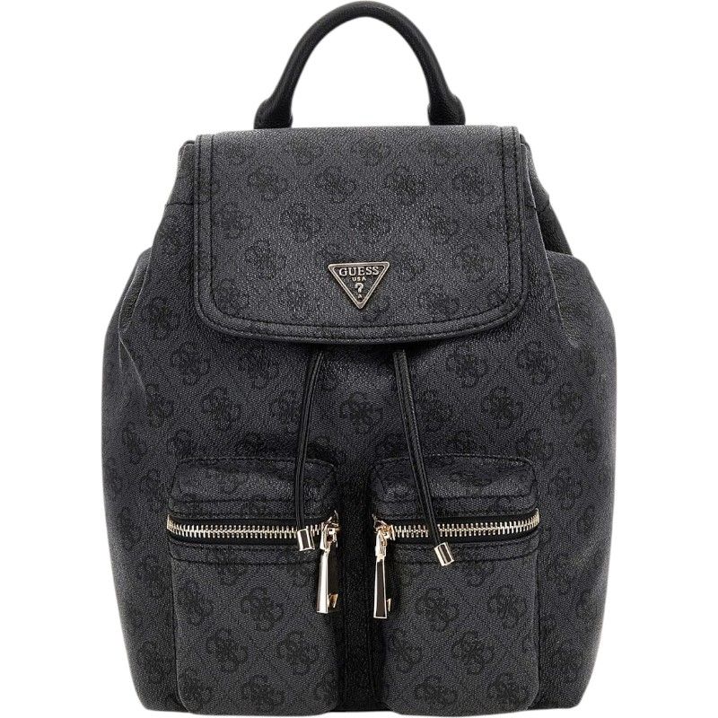 Guess - Manhattan II Flap Backpack - Zwart