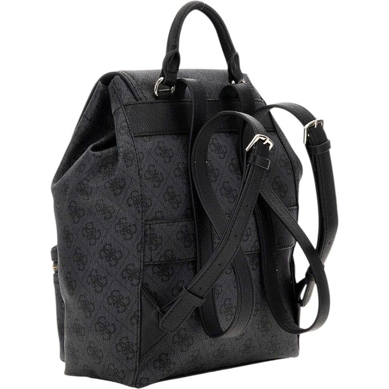 Guess - Manhattan II Flap Backpack - Zwart