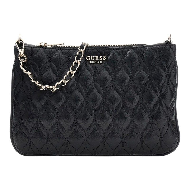 Guess - Maxine Quilted Flat Pouch - Zwart