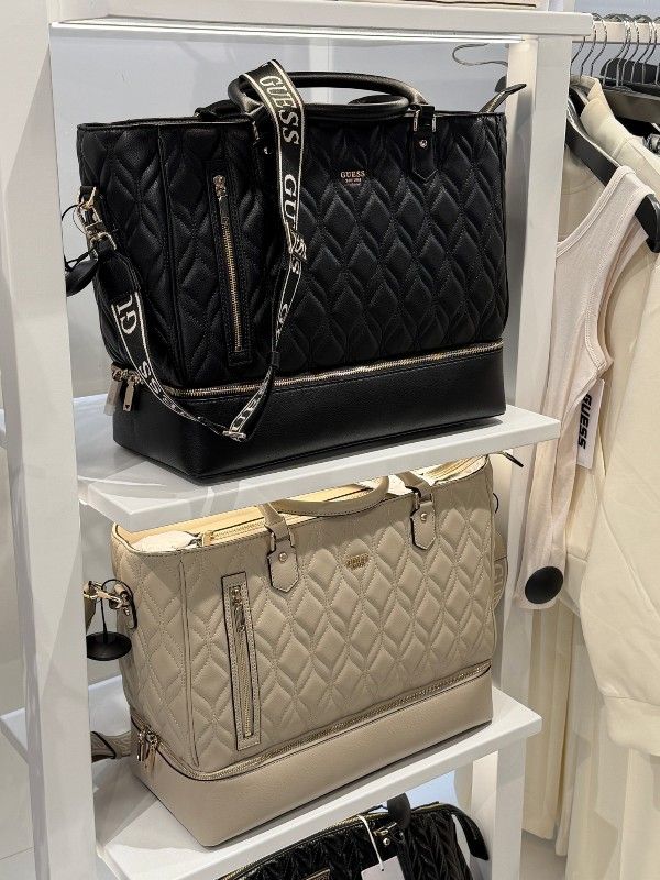 Guess - Maxine Zip Bottom Tote - Beige