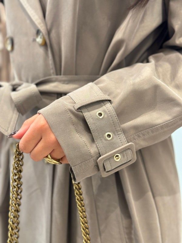 Guess - Melania Fluid Long Trench - Bruin