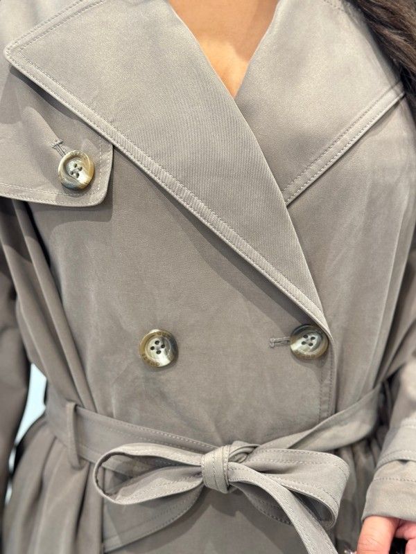 Guess - Melania Fluid Long Trench - Bruin