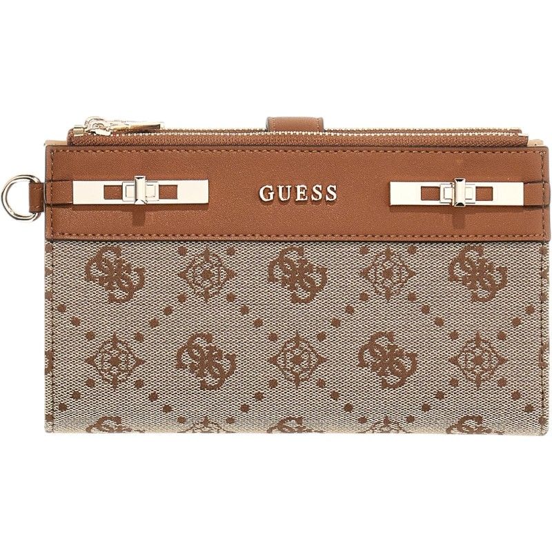 Guess - Melinda Logo Slg Dbl Zip Ornzr - Bruin