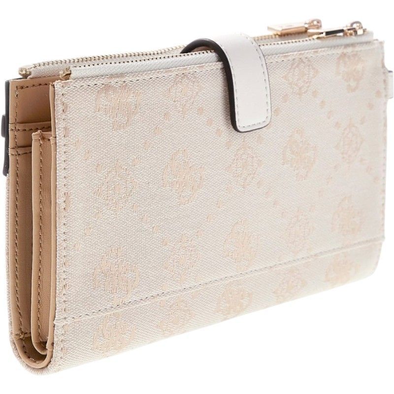 Guess - Melinda Logo Slg Dbl Zip Ornzr - Wit