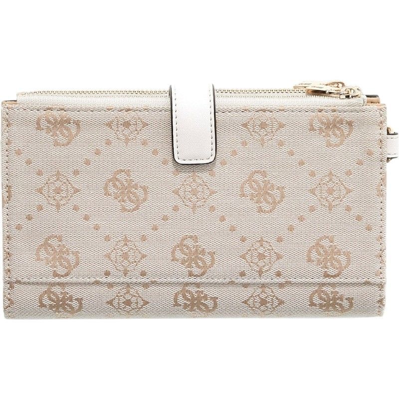 Guess - Melinda Logo Slg Dbl Zip Ornzr - Wit