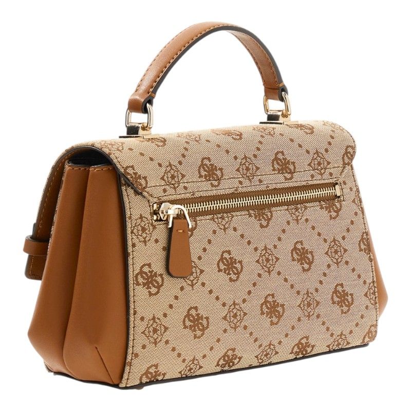 Guess - Melinda Logo Top Handle Flap - Beige