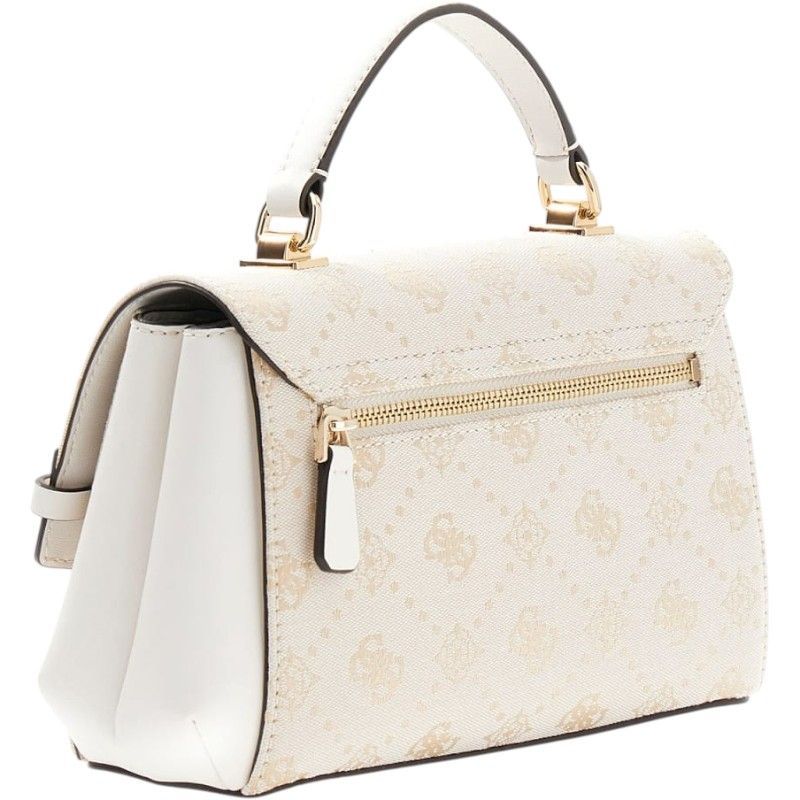 Guess - Melinda Logo Top Handle Flap - Wit