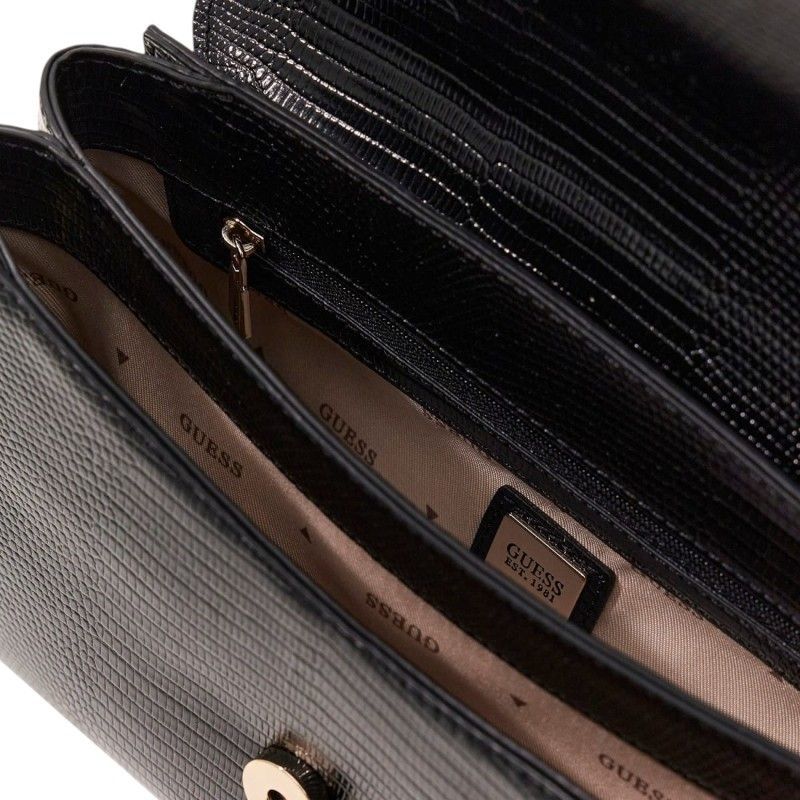 Guess - Melinda Top Handle Flap - Zwart