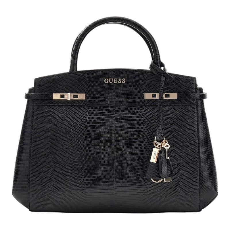 Guess - Melinda Triple Comp Satchel - Zwart