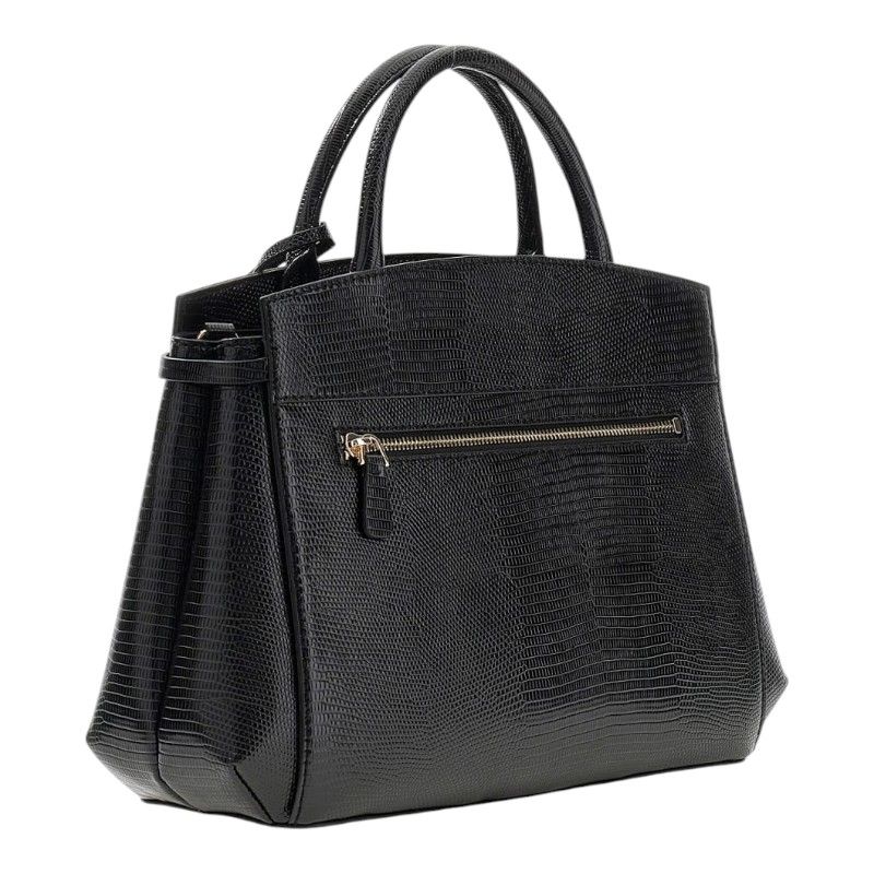 Guess - Melinda Triple Comp Satchel - Zwart