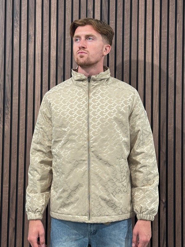 Guess - Monogram Hooded Jacket - Beige