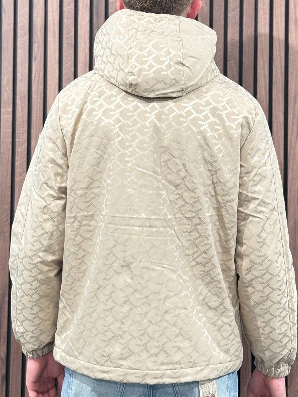 Guess - Monogram Hooded Jacket - Beige
