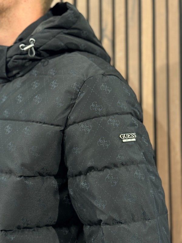 Guess - Monogram Puffa Jacket - Zwart