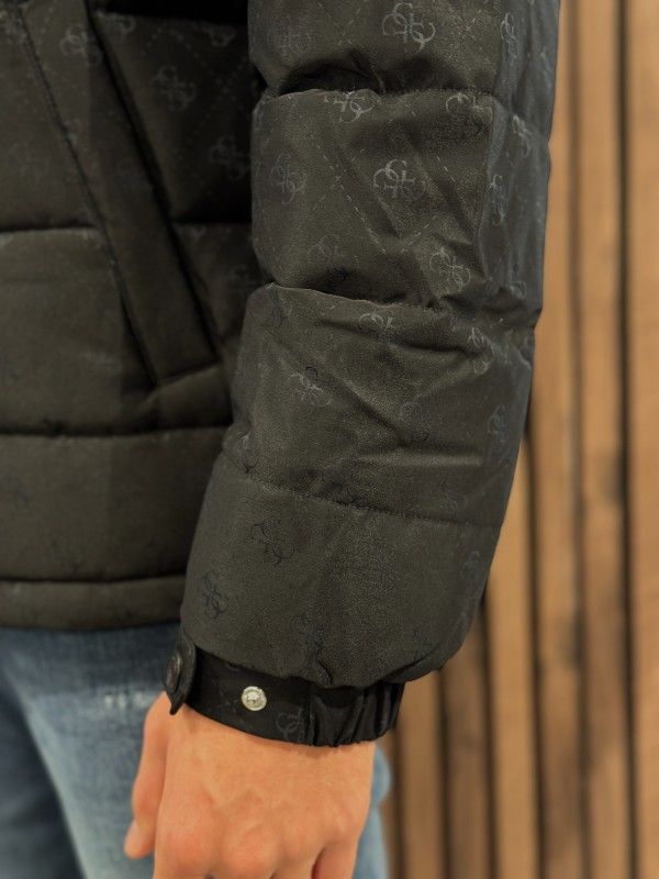Guess - Monogram Puffa Jacket - Zwart