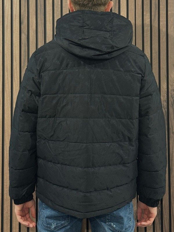 Guess - Monogram Puffa Jacket - Zwart