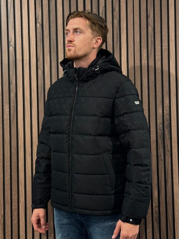 Guess - Monogram Puffa Jacket - Zwart