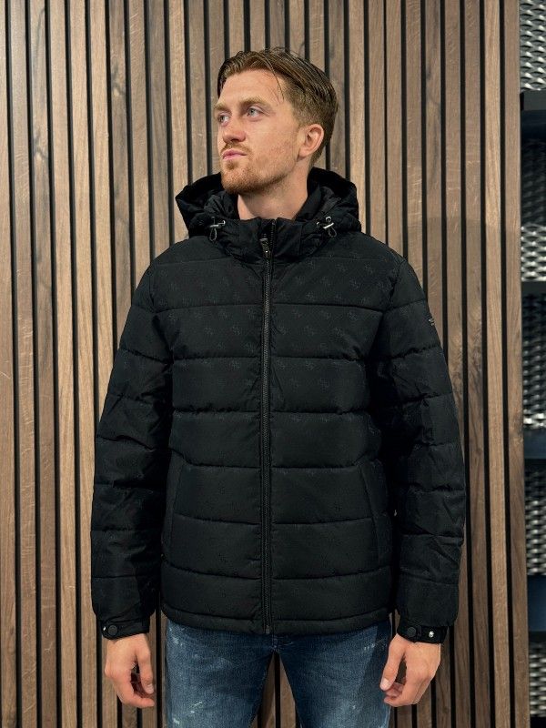 Guess - Monogram Puffa Jacket - Zwart