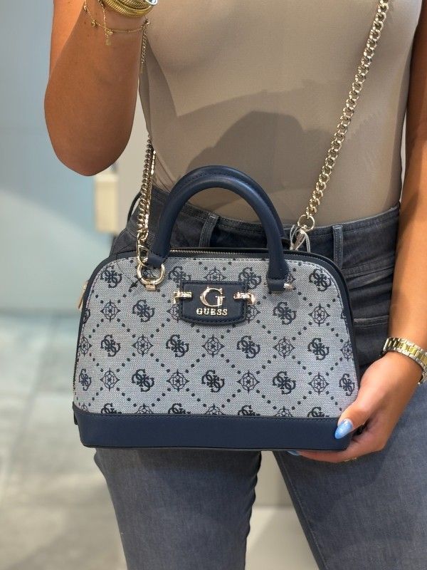 Guess - Neda Dome Satchel - Blauw