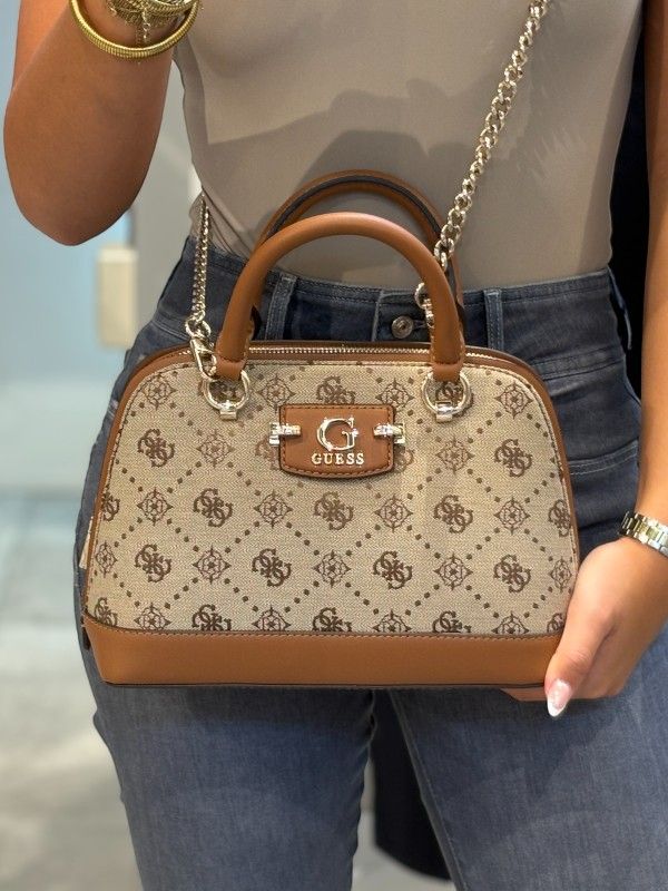 Guess - Neda Dome Satchel - Bruin