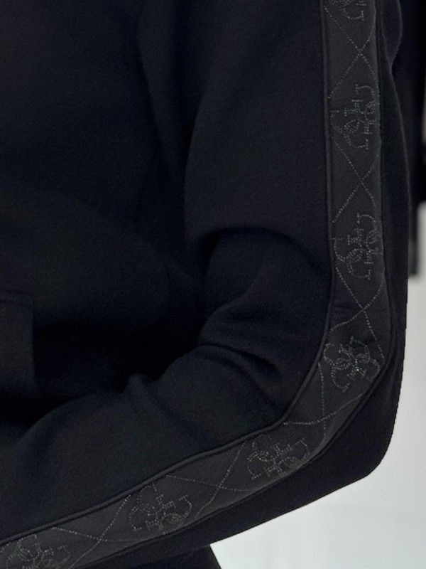 Guess - New Hooded Scuba Sweatshirt - Zwart