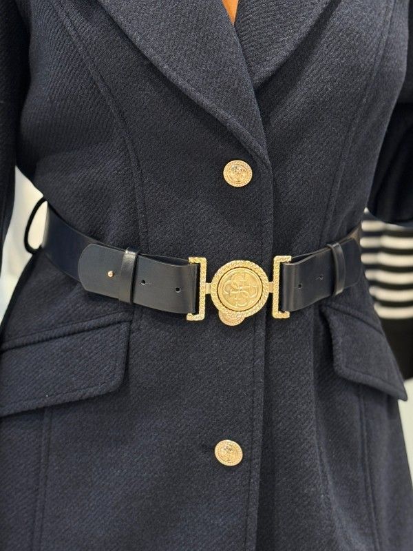 Guess - New Patrice Belted Coat - Blauw