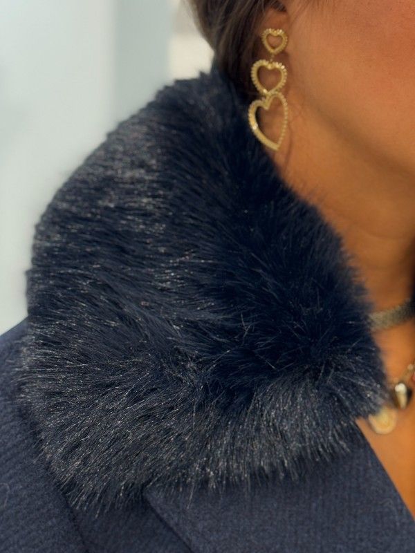 Guess - New Patrice Belted Coat - Blauw