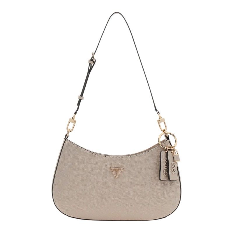 Guess - Noelle II Top Zip Shoulder Bag - Beige