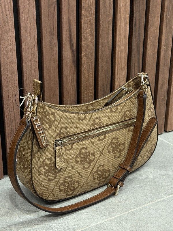 Guess - Noelle II Top Zip Shoulder Bag - Bruin