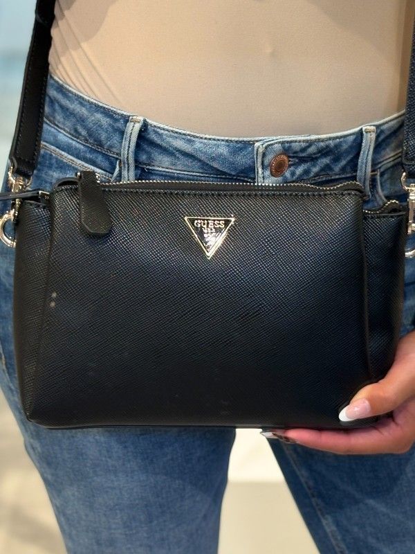 Guess - Noelle II Tri Comp Crossbody - Zwart