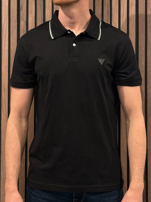 Guess - Nolan Ss Polo - Zwart