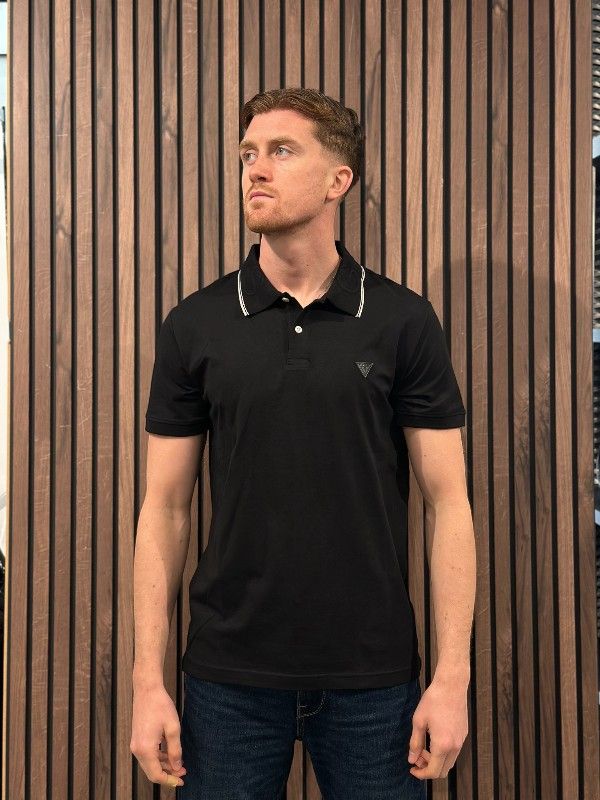 Guess - Nolan Ss Polo - Zwart
