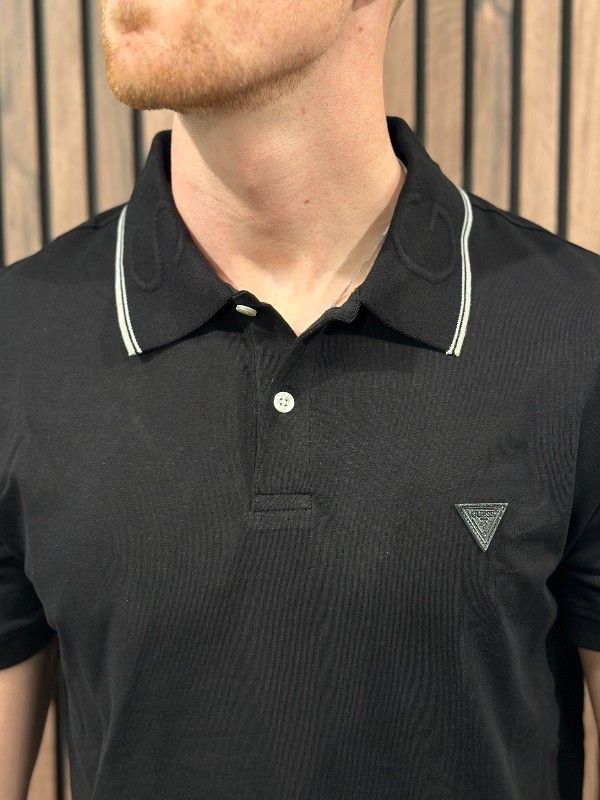 Guess - Nolan Ss Polo - Zwart