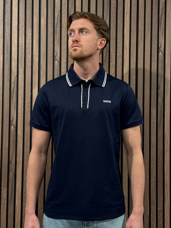 Guess - Paul Pique Ss Polo - Blauw