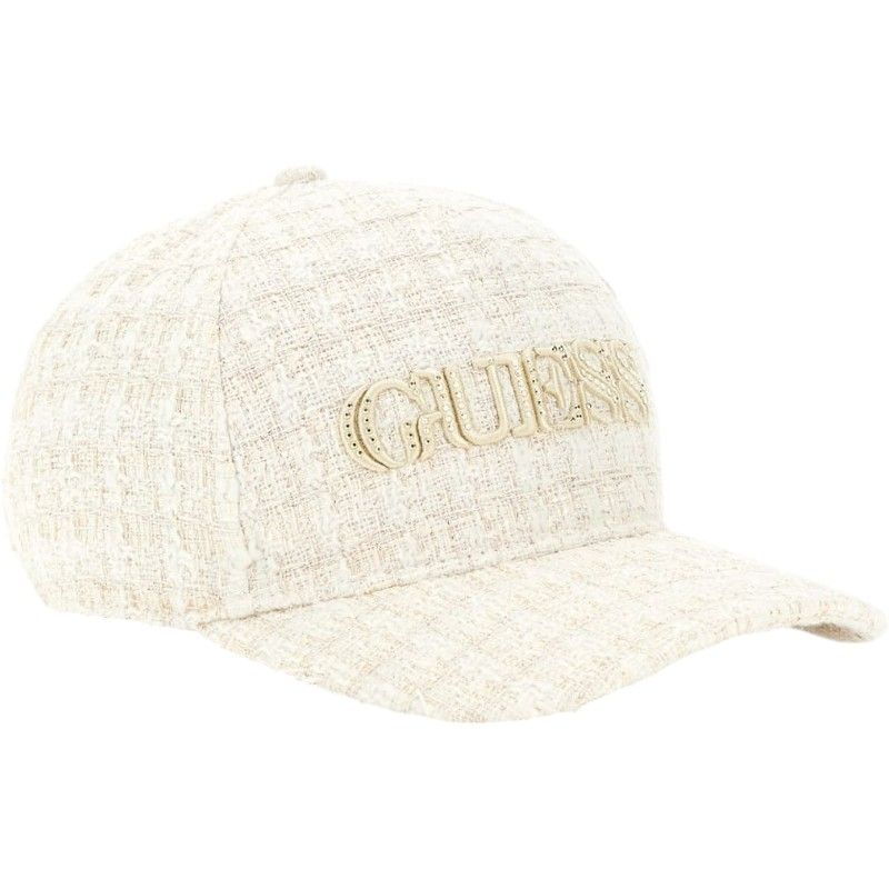 Guess - Elsa Tweed Baseball Hat - Beige