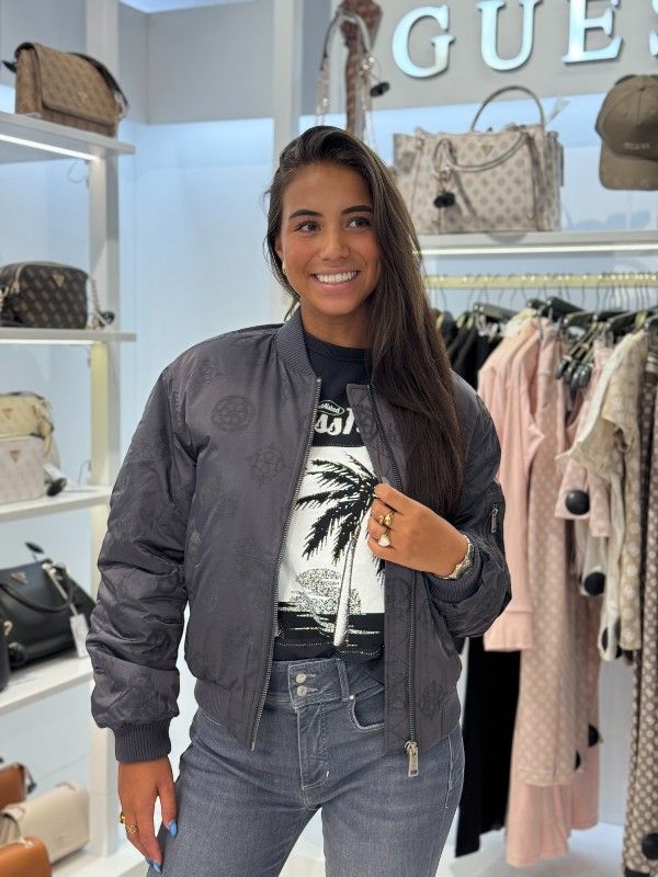 Guess - Philomene Logo Bomber - Zwart