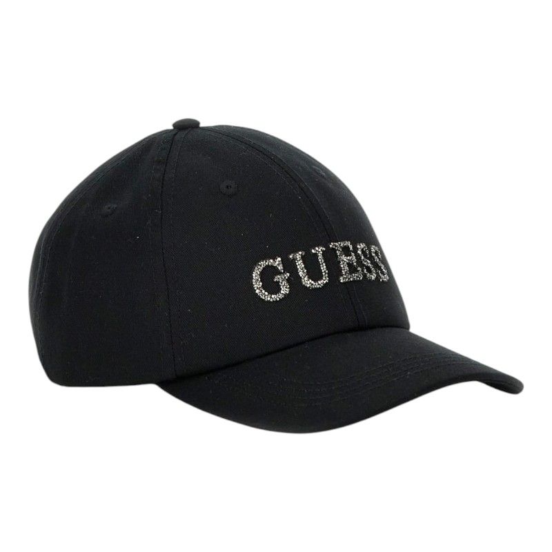Guess - Plain Gabardine Baseball Cap - Zwart