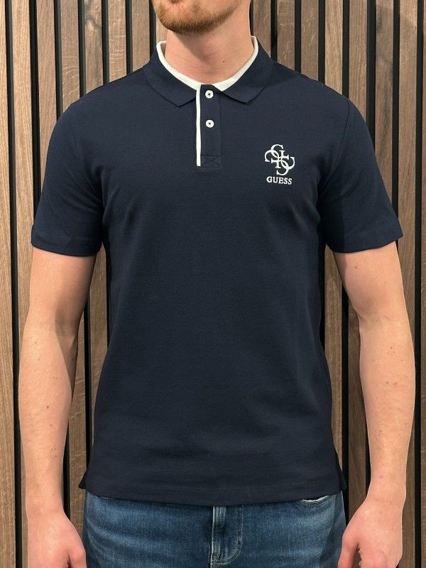 Guess - Lyle Ss Polo - Blauw