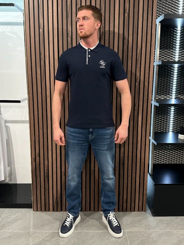 Guess - Lyle Ss Polo - Blauw